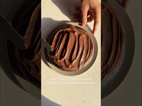 Eggless Moist Chocolate Cake
