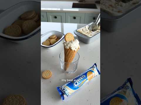 Golden Oreo Cheesecake Ice Cream