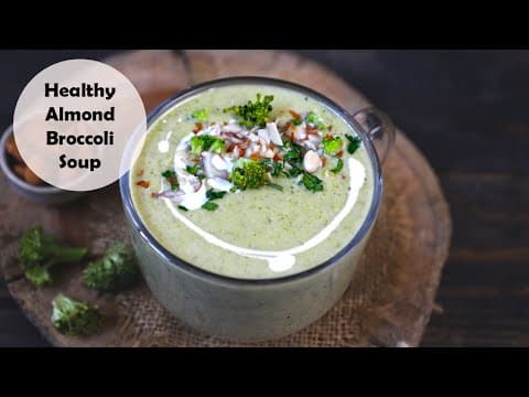 Healthy Almond Broccoli Soup