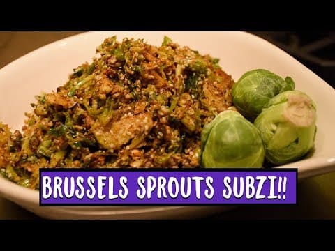 Brussels Sprouts Stir-fry Subzi