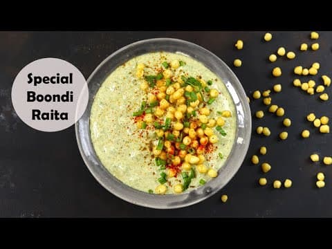 Special Boondi Raita with Green Twist