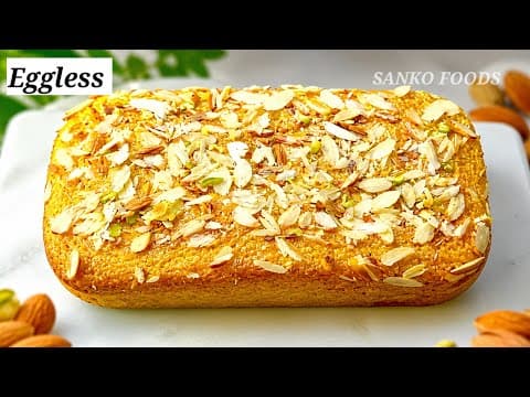 Healthy Eggless Mango Sooji Cake