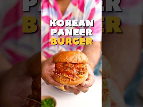 Crispy Korean Paneer Burger