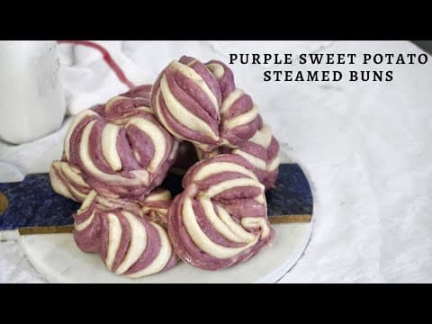 Purple Sweet Potato Steamed Buns