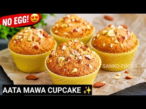 Whole Wheat Mawa Cupcake