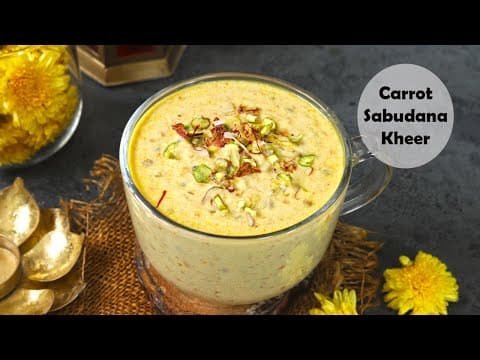 Carrot Sabudana Kheer