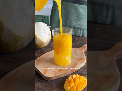 Homemade Mango Coconut Mogu Mogu