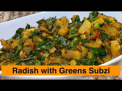Radish with Greens Subzi
