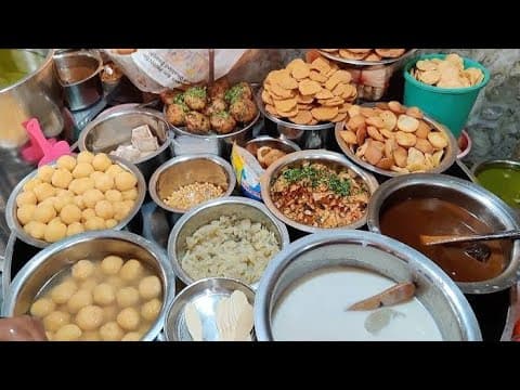 Pani Puri, Dahi Bhalla, and Papdi Chaat