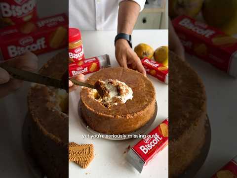 Bakery Style Upside Down Mango Biscoff Cheesecake