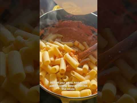 Garlic Butter Pasta alla Vodka with Melty Burrata