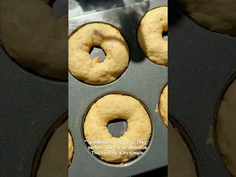 Baked Frosted Chocolate Donuts