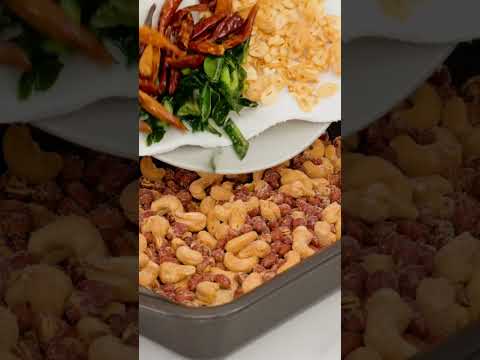 Thai Chili Lime Nuts with Crispy Herbs