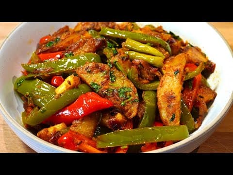 Potato Bell Pepper Stir-fry
