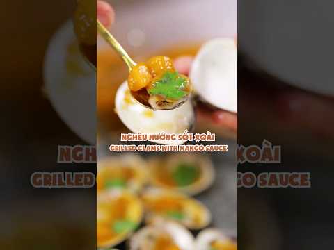 Grilled Clams with Mango Sauce