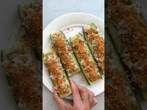 Cucumber Tuna Salad Boats