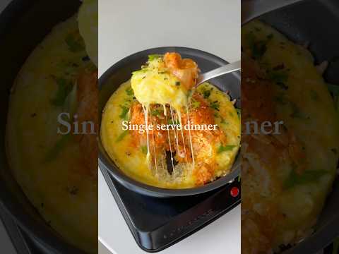 Kimchi Fried Rice with Cheesy Egg