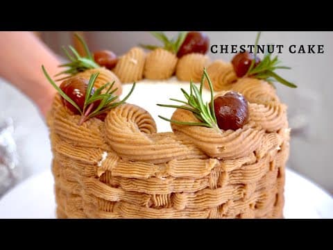 Vertical Layer Chestnut Cake