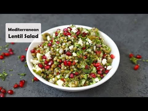 Mediterranean Style Lentil Salad