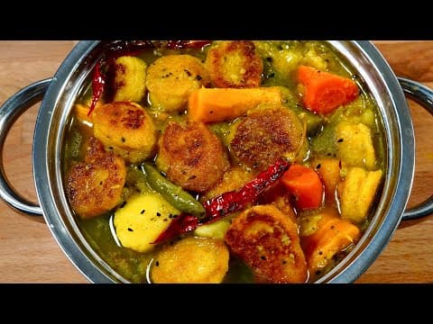 Lentil Balls in Light Vegetable Broth