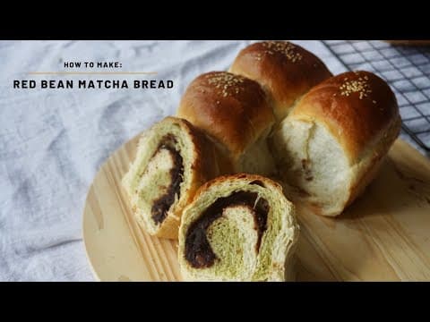 Red Bean Matcha Milk Bread
