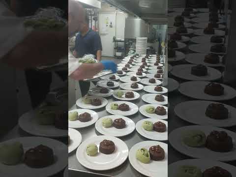 Sticky Date Pudding with Pistachio Ice Cream
