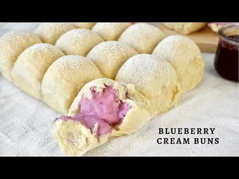 Blueberry Cream Buns