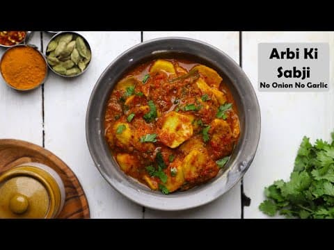Colocasia Root Dry Curry