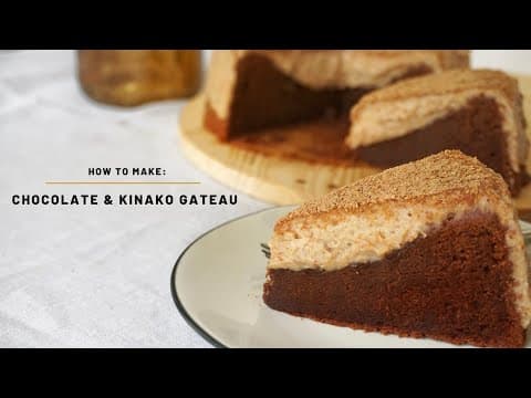 Chocolate and Kinako Gateau