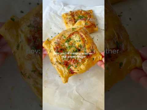 Chicken Parmesan Rice Paper Pastry