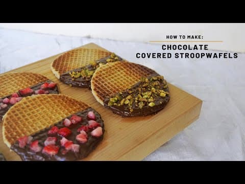 Chocolate Covered Stroopwafels