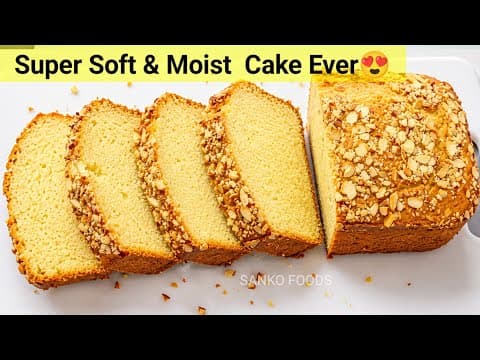 Bakery Style Almond Cashew Tea Time Cake