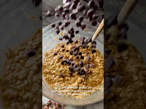 Brown Butter Oatmeal Chocolate Chip Cookie Bars